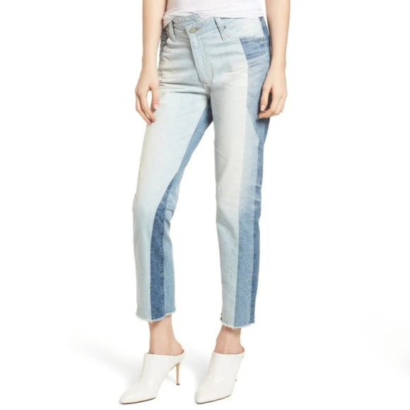 ANTH.The Isabelle High Waist Crop Straight Leg Jea